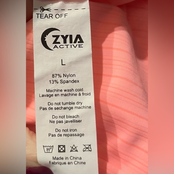 NWT Zyia Active Pink Rumor Top - Picture 4 of 4